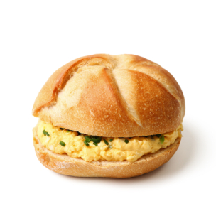 Bio-Handsemmel mit Eiaufstrich