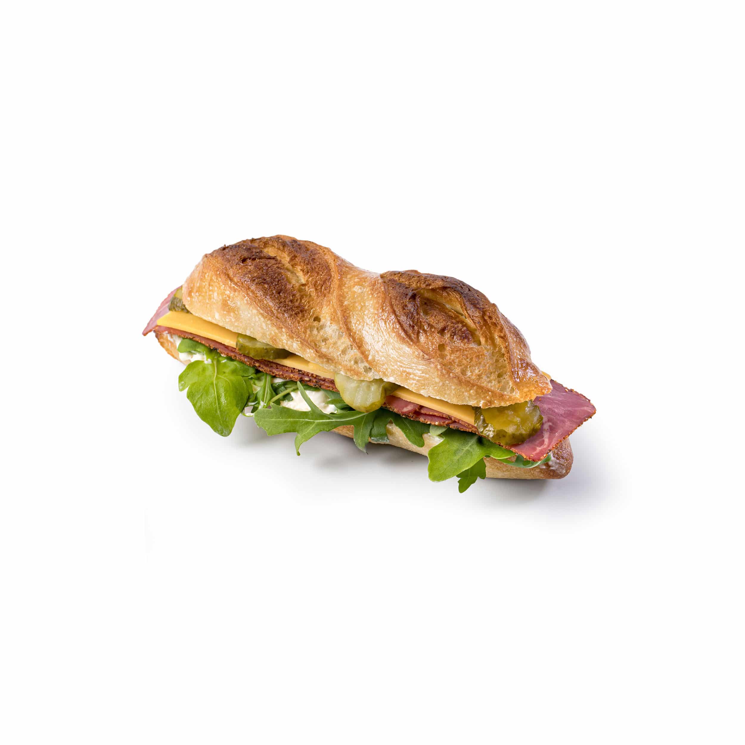 Croissant Baguette mit Pastrami Bäckerei Ströck